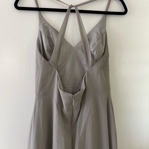 Azazie Silver Bridesmaid Dress